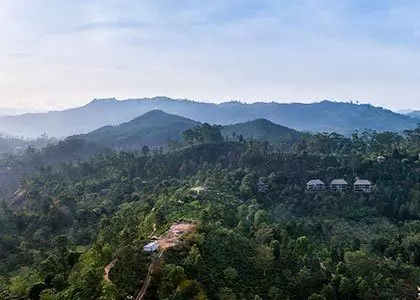 Landskap sett fra himmelen